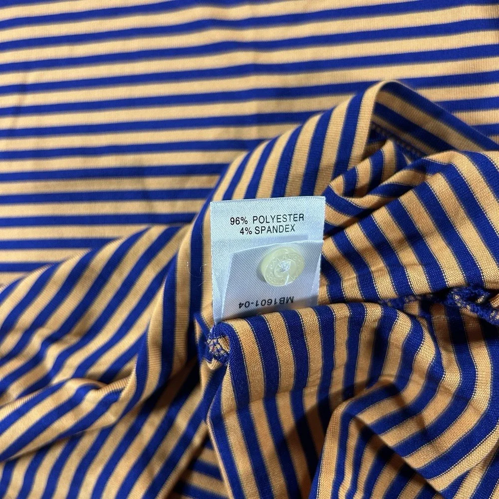 The Masters Collection Boys XL (12-14) Orange Strip Golf Polo Augusta National